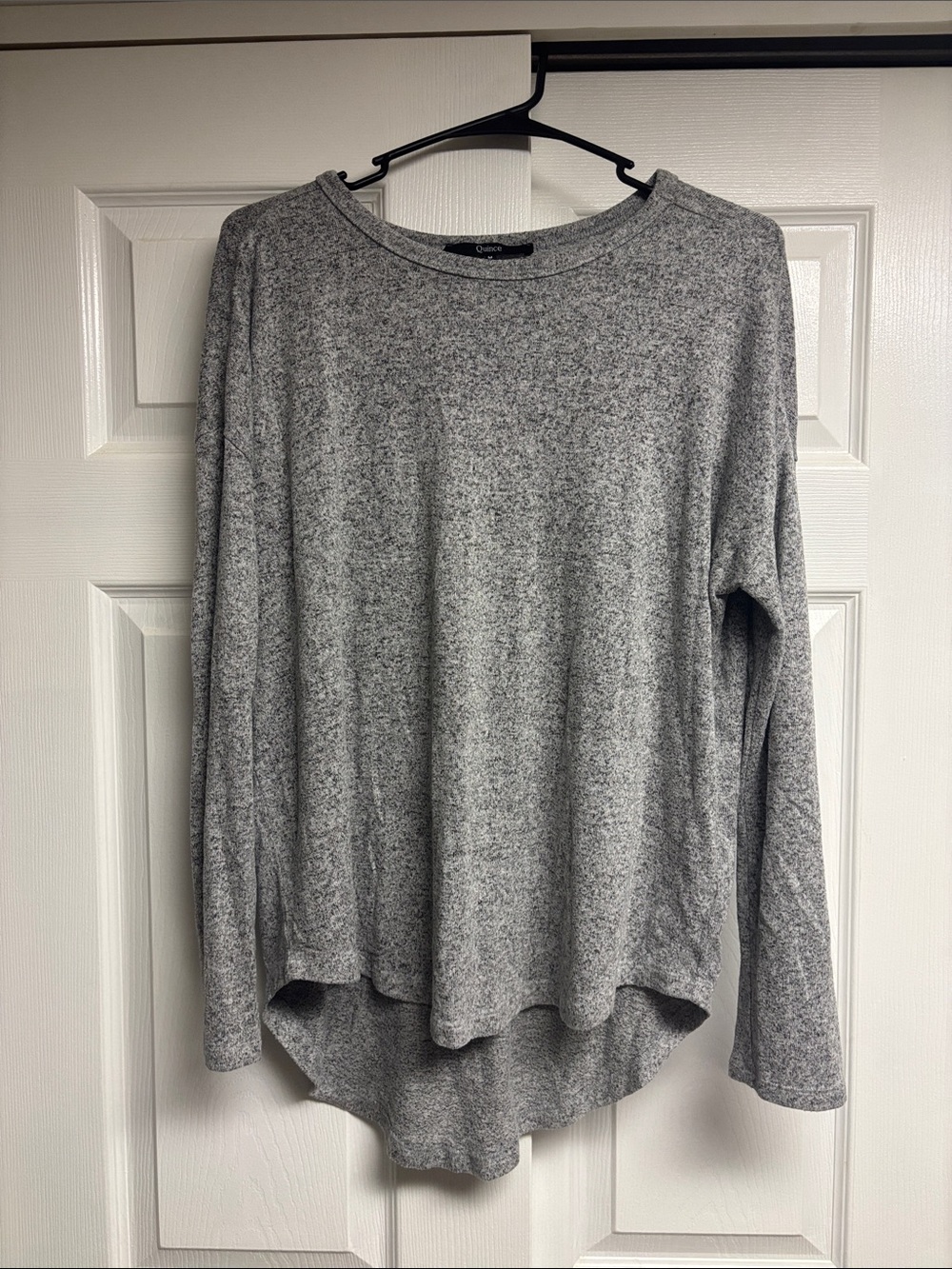 Quince Brushed Long Sleeve Lounge Tee Size Medium - Picture 4 of 8